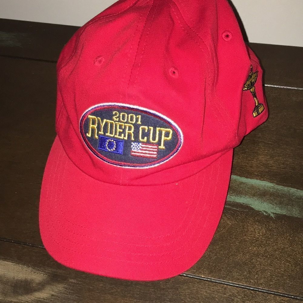 Rare 2001 Ryder Cup Matches Sunday Red Cap Hat